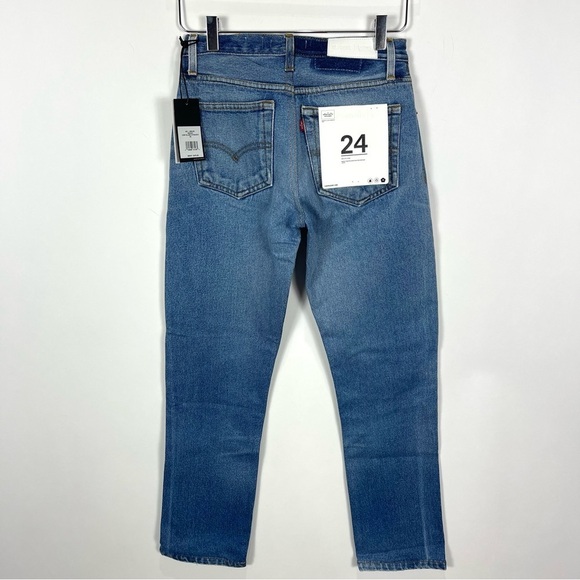 RE/DONE Crop Low Slung Jeans Reconstructed Levi’s - Picture 3 of 16